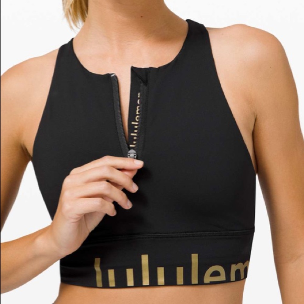 Lululemon Energy Bra High Neck Long Line Zip Special Edition